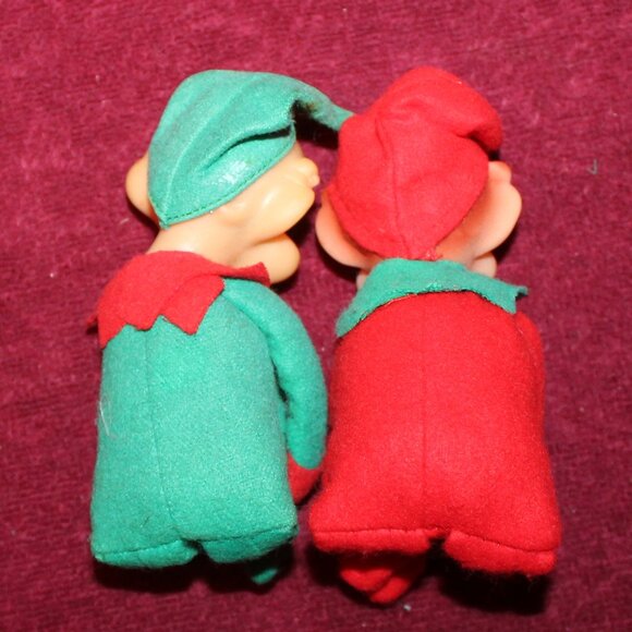 Vintage Christmas Elves - Set of 2 - Picture 2 of 2